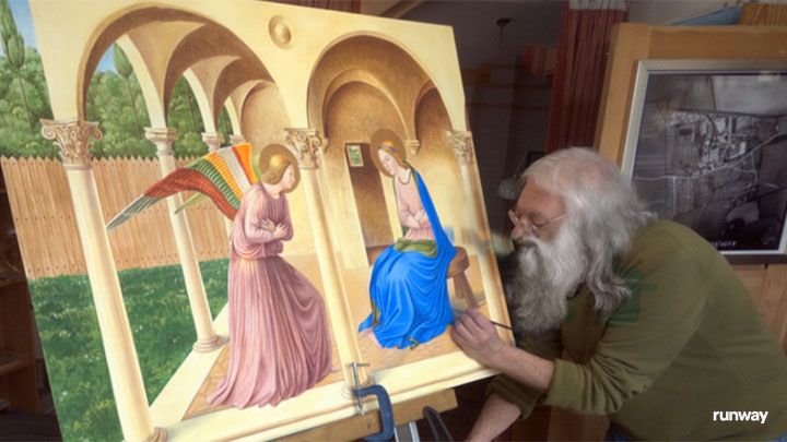 Leonardo Lowe painting Fra Angelico Annunciation